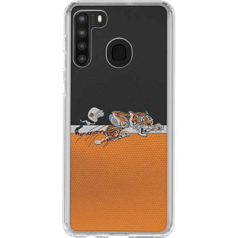 NFL Cincinnati Bengals Vintage Galaxy A21 Clear Case