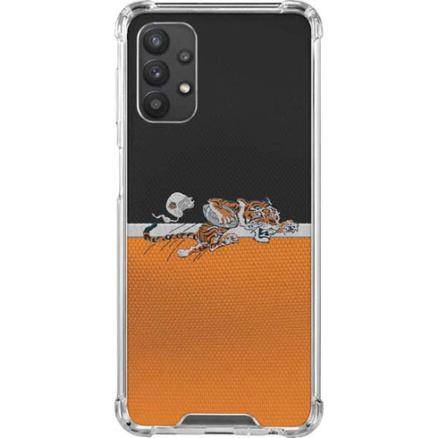NFL Cincinnati Bengals Vintage Galaxy A32 5G Clear Case