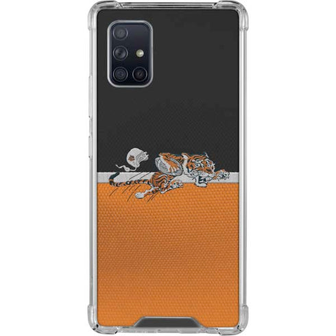 NFL Cincinnati Bengals Vintage Galaxy A71 5G Clear Case