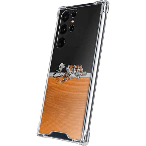 NFL Cincinnati Bengals Vintage Galaxy S22 Ultra Clear Case
