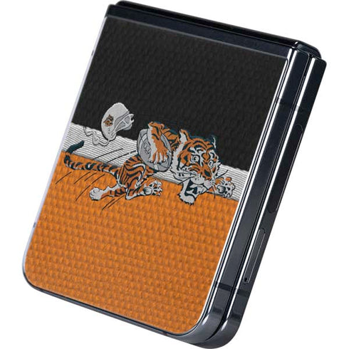 NFL Cincinnati Bengals Vintage Galaxy Z Flip5 5G Skin