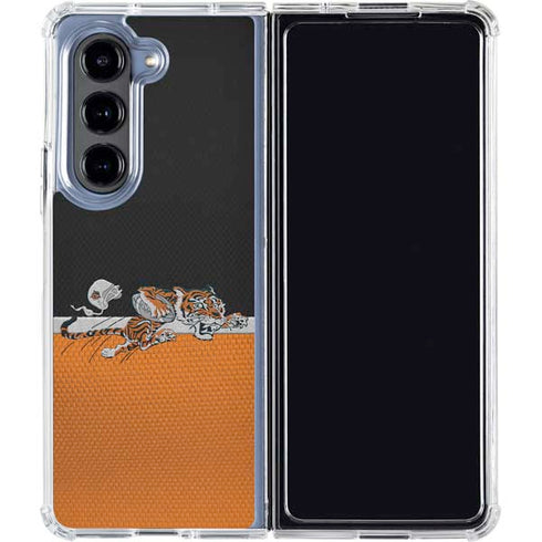 NFL Cincinnati Bengals Vintage Galaxy Z Fold5 5G Clear Case