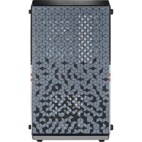 NFL Cincinnati Bengals White Striped Cooler Master MasterBox Q300L Mini Tower Skin