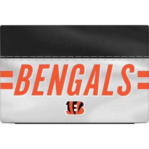 NFL Cincinnati Bengals White Striped Dell Vostro Skin