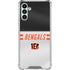 NFL Cincinnati Bengals White Striped Galaxy A13 5G Clear Case