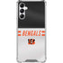 NFL Cincinnati Bengals White Striped Galaxy A14 5G Clear Case