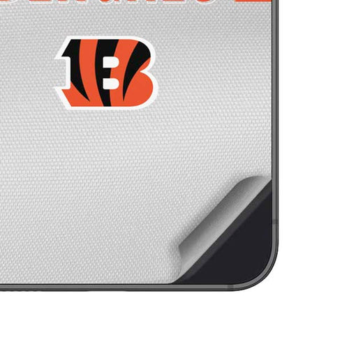 NFL Cincinnati Bengals White Striped Galaxy A14 5G Skin