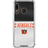NFL Cincinnati Bengals White Striped Galaxy A30 Clear Case