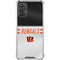 NFL Cincinnati Bengals White Striped Galaxy A32 5G Clear Case