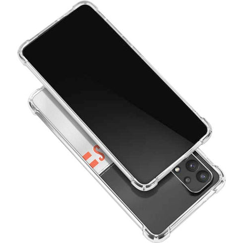 NFL Cincinnati Bengals White Striped Galaxy A32 5G Clear Case