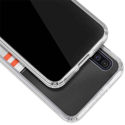 NFL Cincinnati Bengals White Striped Galaxy A50 Clear Case