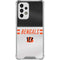 NFL Cincinnati Bengals White Striped Galaxy A53 5G Clear Case