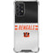 NFL Cincinnati Bengals White Striped Galaxy A72 5G Clear Case