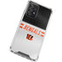 NFL Cincinnati Bengals White Striped Galaxy A72 5G Clear Case