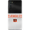 NFL Cincinnati Bengals White Striped Galaxy S20 Fan Edition Skin