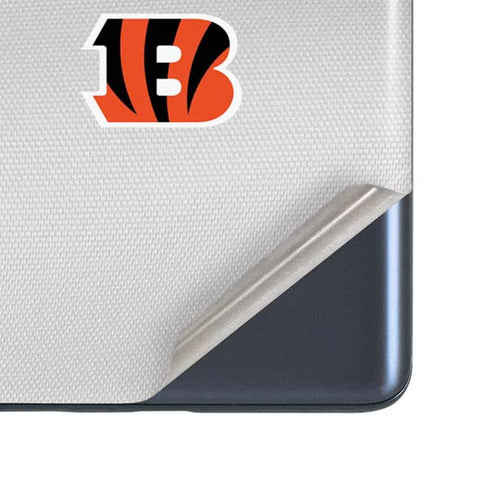 NFL Cincinnati Bengals White Striped Galaxy S20 Fan Edition Skin