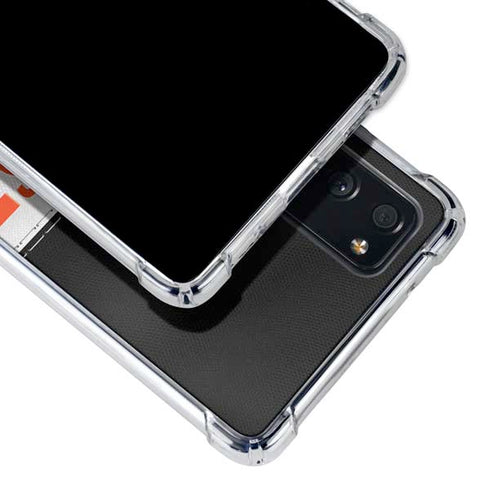 NFL Cincinnati Bengals White Striped Galaxy S20 FE Clear Case