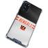 NFL Cincinnati Bengals White Striped Galaxy S20 FE Clear Case