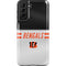 NFL Cincinnati Bengals White Striped Galaxy S21 FE Pro Case