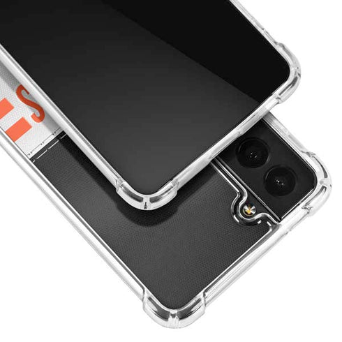 NFL Cincinnati Bengals White Striped Galaxy S21 Plus 5G Clear Case