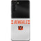 NFL Cincinnati Bengals White Striped Galaxy S21 Plus 5G Skin