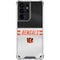 NFL Cincinnati Bengals White Striped Galaxy S21 Ultra 5G Clear Case