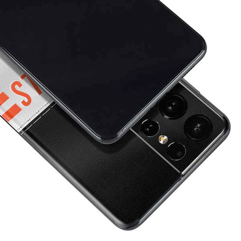 NFL Cincinnati Bengals White Striped Galaxy S21 Ultra 5G Skin