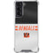 NFL Cincinnati Bengals White Striped Galaxy S22 Clear Case