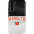 NFL Cincinnati Bengals White Striped Galaxy S22 Pro Case
