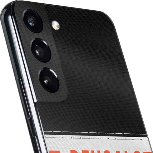 NFL Cincinnati Bengals White Striped Galaxy S22 Skin