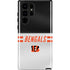 NFL Cincinnati Bengals White Striped Galaxy S22 Ultra Pro Case