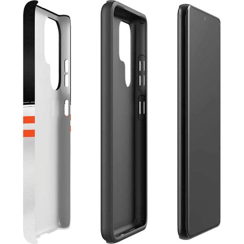 NFL Cincinnati Bengals White Striped Galaxy S22 Ultra Pro Case