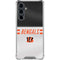 NFL Cincinnati Bengals White Striped Galaxy S23 FE Clear Case