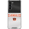 NFL Cincinnati Bengals White Striped Galaxy S23 Plus Clear Case