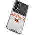 NFL Cincinnati Bengals White Striped Galaxy S23 Plus Clear Case
