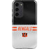 NFL Cincinnati Bengals White Striped Galaxy S23 Plus Pro Case