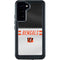 NFL Cincinnati Bengals White Striped Galaxy S23 Plus Waterproof Case