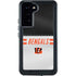 NFL Cincinnati Bengals White Striped Galaxy S23 Plus Waterproof Case