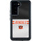 NFL Cincinnati Bengals White Striped Galaxy S23 Waterproof Case