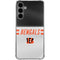 NFL Cincinnati Bengals White Striped Galaxy S24 Plus Clear Case