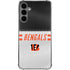 NFL Cincinnati Bengals White Striped Galaxy S24 Plus Clear Case