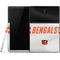 NFL Cincinnati Bengals White Striped Samsung Galaxy Tab Skin