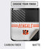 NFL Cincinnati Bengals White Striped Galaxy Z Flip Skin
