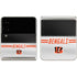 NFL Cincinnati Bengals White Striped Galaxy Z Flip3 5G Skin