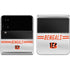 NFL Cincinnati Bengals White Striped Galaxy Z Flip4 5G Skin