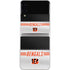 NFL Cincinnati Bengals White Striped Galaxy Z Flip4 5G Skin