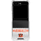 NFL Cincinnati Bengals White Striped Galaxy Z Flip5 5G Clear Case