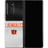 NFL Cincinnati Bengals White Striped Galaxy Z Fold2 5G Skin