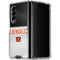 NFL Cincinnati Bengals White Striped Galaxy Z Fold4 5G Clear Case