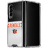 NFL Cincinnati Bengals White Striped Galaxy Z Fold4 5G Clear Case